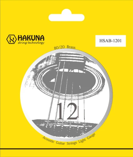 Struny do gitary akustycznej HAKUNA HSAB-1201