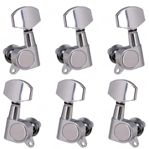 Klucze do gitary elektrycznej akustycznej olejowe Kera Audio DSF-AE silver (3+3)