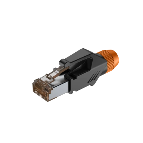 Wtyk typu RJ45 z osłoną Roxtone RJ45C5E-PH-OG