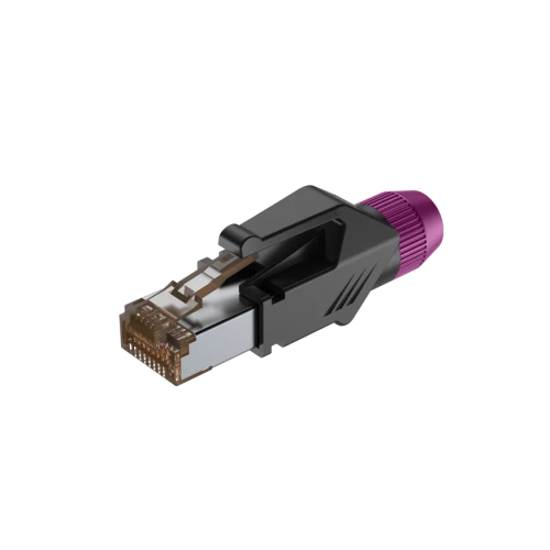 Wtyk typu RJ45 z osłoną Roxtone RJ45C5E-PH-PL