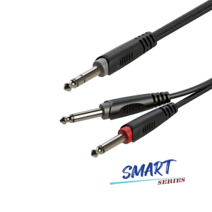 Kabel audio Jack 6.3mm stereo / 2 x Jack 6.3mm mono 6m Roxtone SAYC100L6