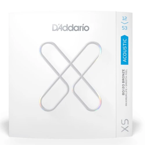 Struny do gitary akustycznej D'Addario XSABR1253 XS 80/20 Bronze 12–53 Light