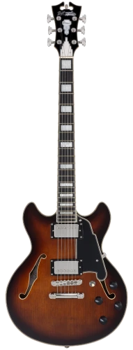 D'Angelico Premier Mini DC Brown Burst gitara elektryczna