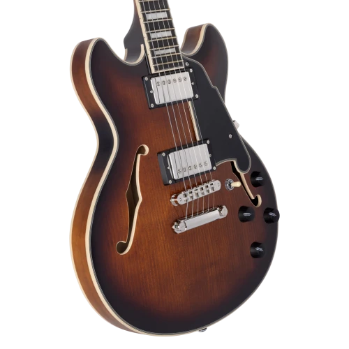 D'Angelico Premier Mini DC Brown Burst gitara elektryczna
