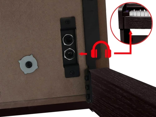 Pianino Cyfrowe MEDELI DP 280 K (RW) Gabinetowe Palisander