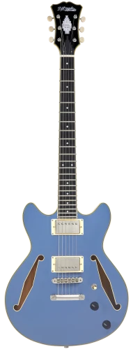 D'Angelico Excel Mini DC Tour Slate Blue - gitara elektryczna