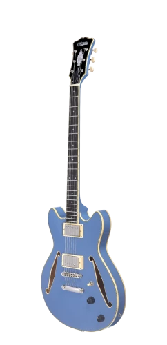 D'Angelico Excel Mini DC Tour Slate Blue - gitara elektryczna