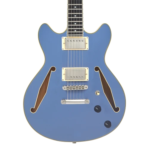 D'Angelico Excel Mini DC Tour Slate Blue - gitara elektryczna