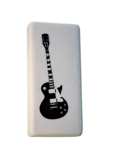 Gumka do Mazania muzyczna Gitara biała