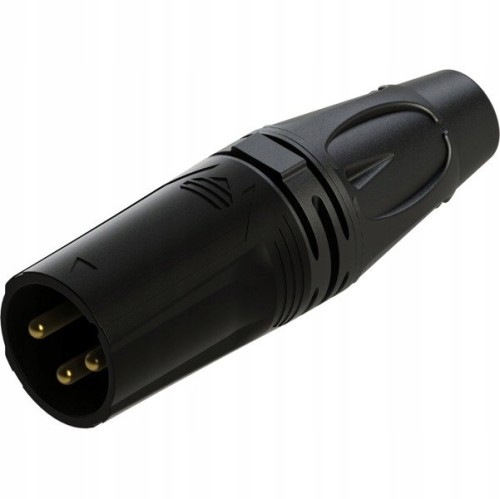 Wtyk XLR Męski - Metalowy Korpus - Roxtone RX3M-BS