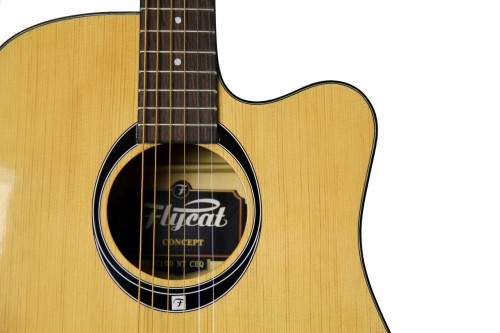 Gitara elektroakustyczna Flycat C100 NAT EQ tuner