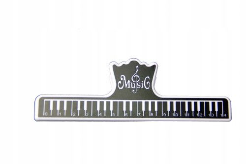 Klips do nut klawiatura Czarny klamerka na zeszyt