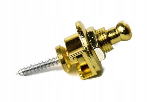 StrapLock blokowany zaczep paska gitarowego Złoty