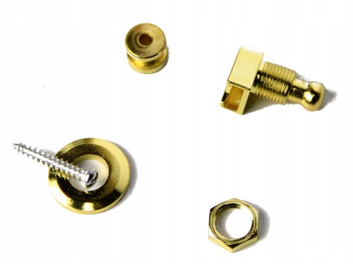 StrapLock blokowany zaczep paska gitarowego Złoty