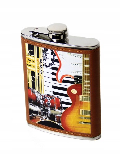 Piersiówka Muzyczna - Prezent Muzyczny STAL NIERDZEWNA