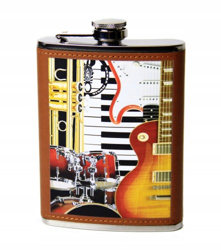 Piersiówka muzyczna super prezent stal nierdzewna