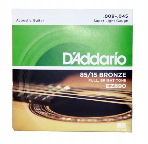 D'Addario EZ890 struny do gitary akustycznej 9-45