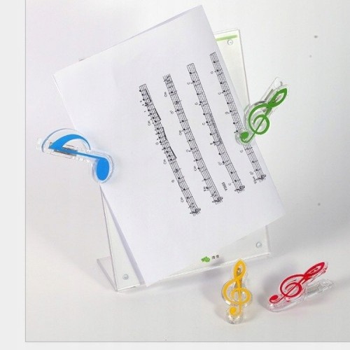 Klips do nut klucz wiolinowy Zielony klamerka