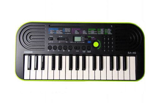 Casio SA-46 keyboard dla dzieci na baterie zielony