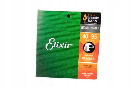 Elixir Nanoweb struny do g basowej 40 - 95