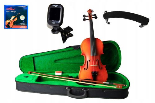 Skrzypce 4/4 Ever Play EV-01 mega zestaw świerk