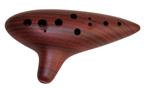 Okaryna C-dur Instrument Ludowy Brązowa - Tworzywo Sztuczne