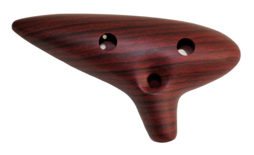 Okaryna C-dur instrument ludowy brązowa 917