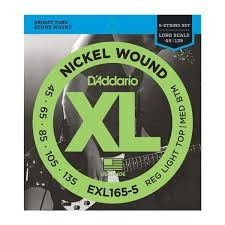 D'addario 45-135 EXL 165-5 struny do basu 5-strunowego