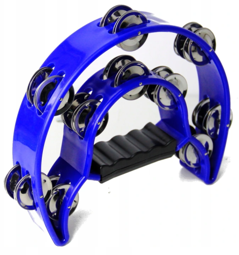 Tamburyn Niebieski DWURZĘDOWY - 20 Par Dzwonków