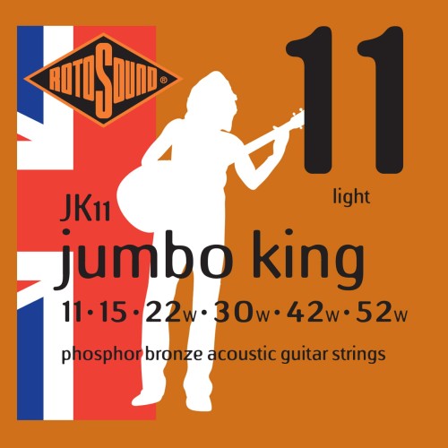 Struny do gitary akustycznej Rotosound Jumbo King 11-52