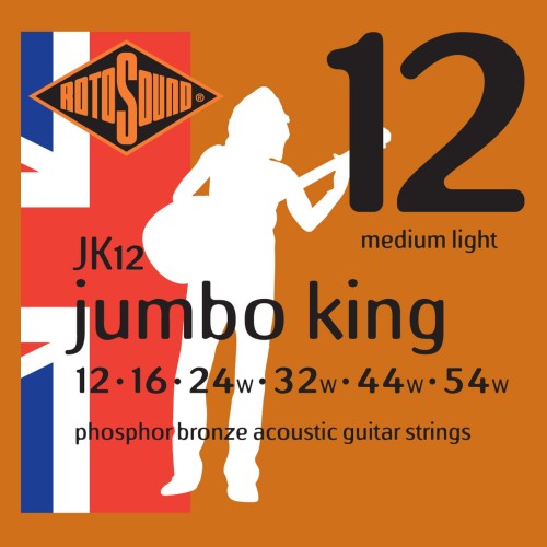 Struny do gitary akustycznej Rotosound Jumbo King 12-54