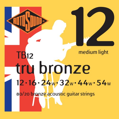 Struny do gitary akustycznej Rotosound Tru Bronze 12-54