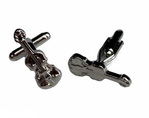 Spinki do Mankietów Muzyczne Skrzypce - PREZENT DLA MUZYKA