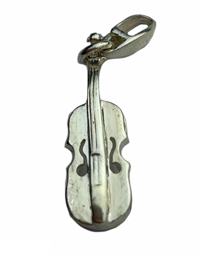 Zawieszka na Łańcuszek Wisiorek SKRZYPCE - SREBRNA - PREZENT DLA MUZYKA