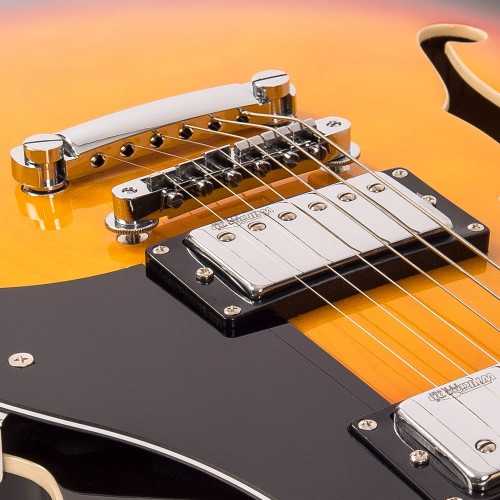 Vintage VSA500SB gitara elektryczna Semi Hollow Body