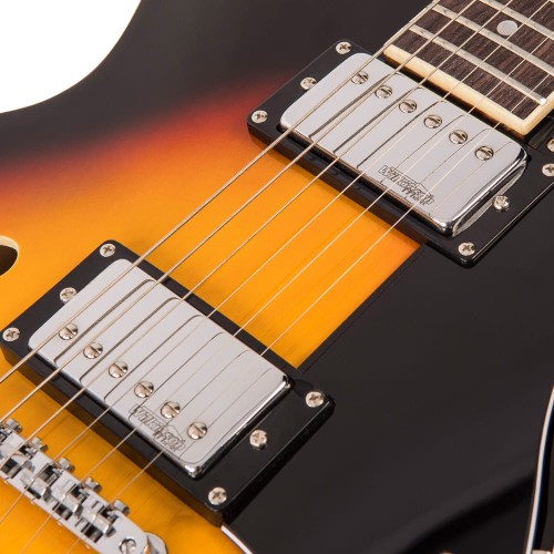 Vintage VSA500SB gitara elektryczna Semi Hollow Body