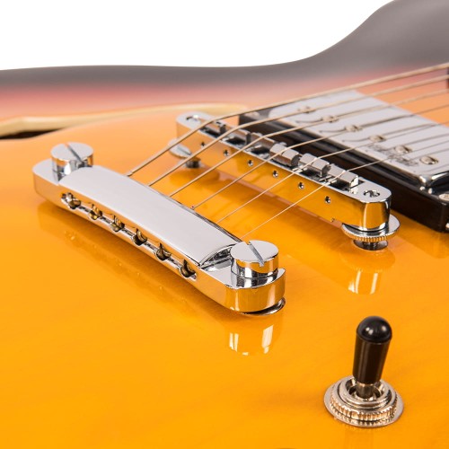 Vintage VSA500SB gitara elektryczna Semi Hollow Body