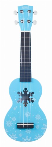 Ukulele sopranowe Mahalo MEGA zestaw Płatek Śniegu