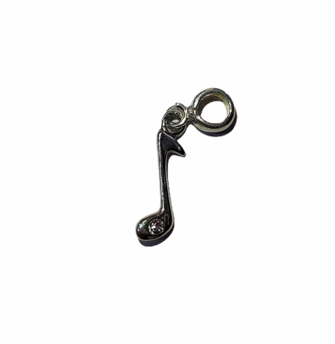 Zawieszka na Łańcuszek Wisiorek Nutka SREBRNA - PREZENT DLA MUZYKA