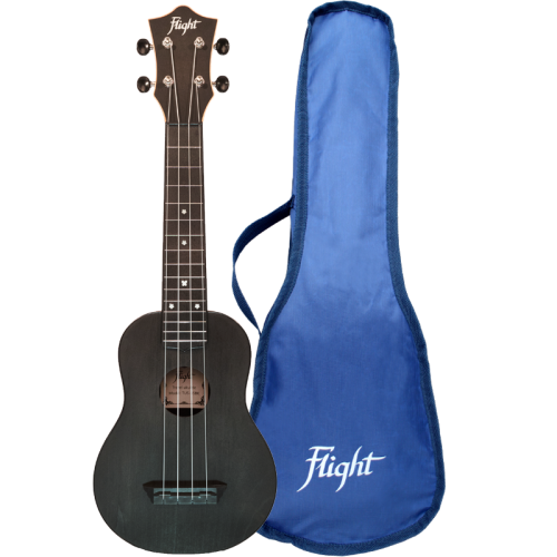 Flight TUS35 BK ukulele sopranowe MEGA ZESTAW
