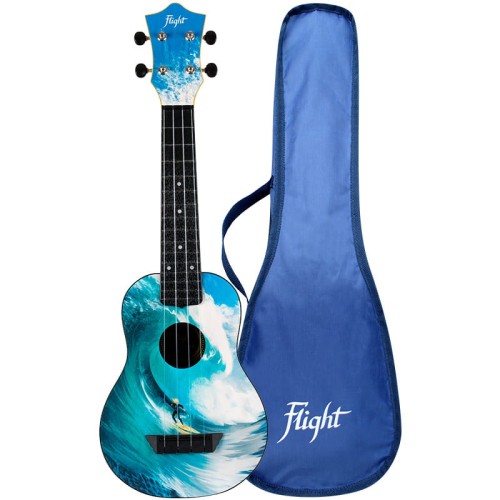 Flight TUS25 SURF ukulele sopranowe z pokrowcem