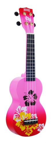 Ukulele sopranowe Mahalo MEGA zestaw HIBISCUS MD1HBRDB