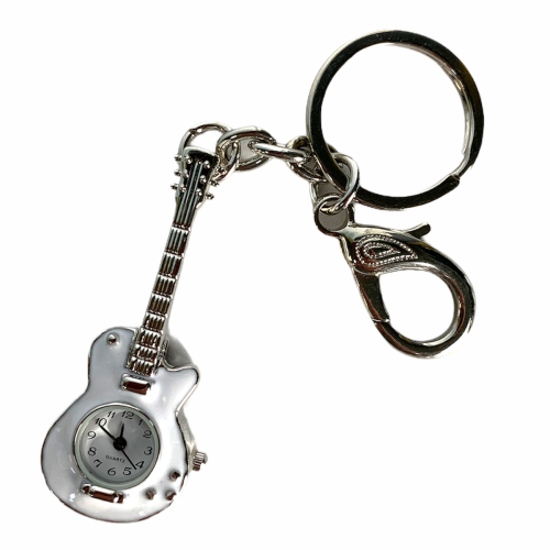Zegarek brelok gitara elektryczna biała muzyczny prezent