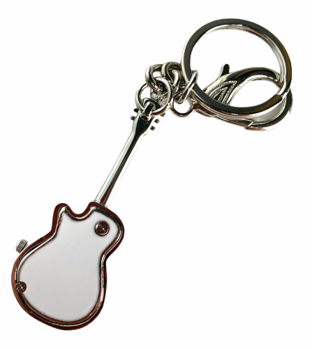 Zegarek brelok gitara elektryczna biała muzyczny prezent