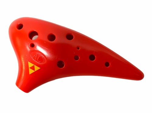Okaryna C-Dur czerwona ABS instrument ludowy