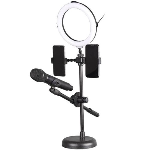 Kaline R-123 statyw do smartfonu i mikrofonu z lampą