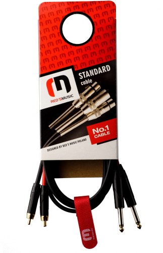 Red's Music AU1415 kabel audio 2rca x 2 jack 6,3