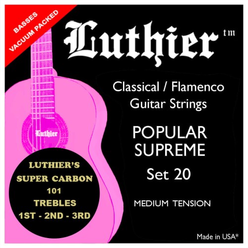 Luthier 20SC struny do gitary klasycznej Carbono medium
