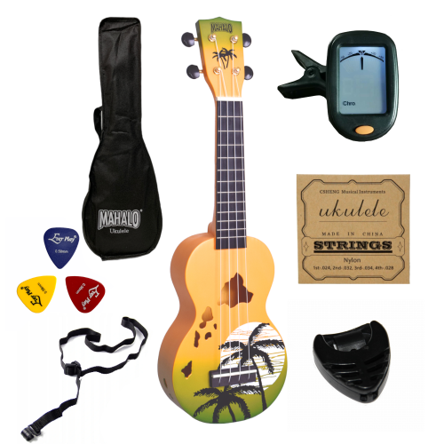 Ukulele sopranowe Mahalo Hawai żółte