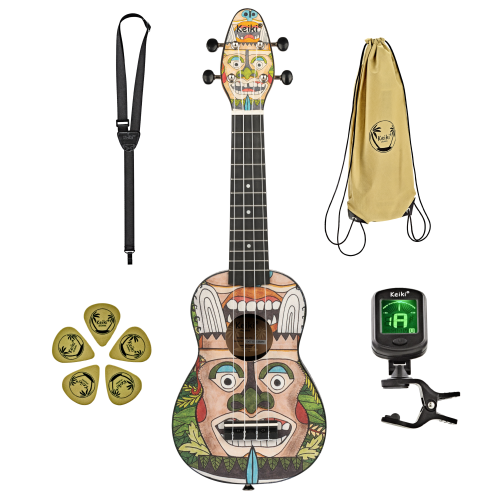 Ortega K2-TM ukulele sopranowe Keiki MEGA ZESTAW